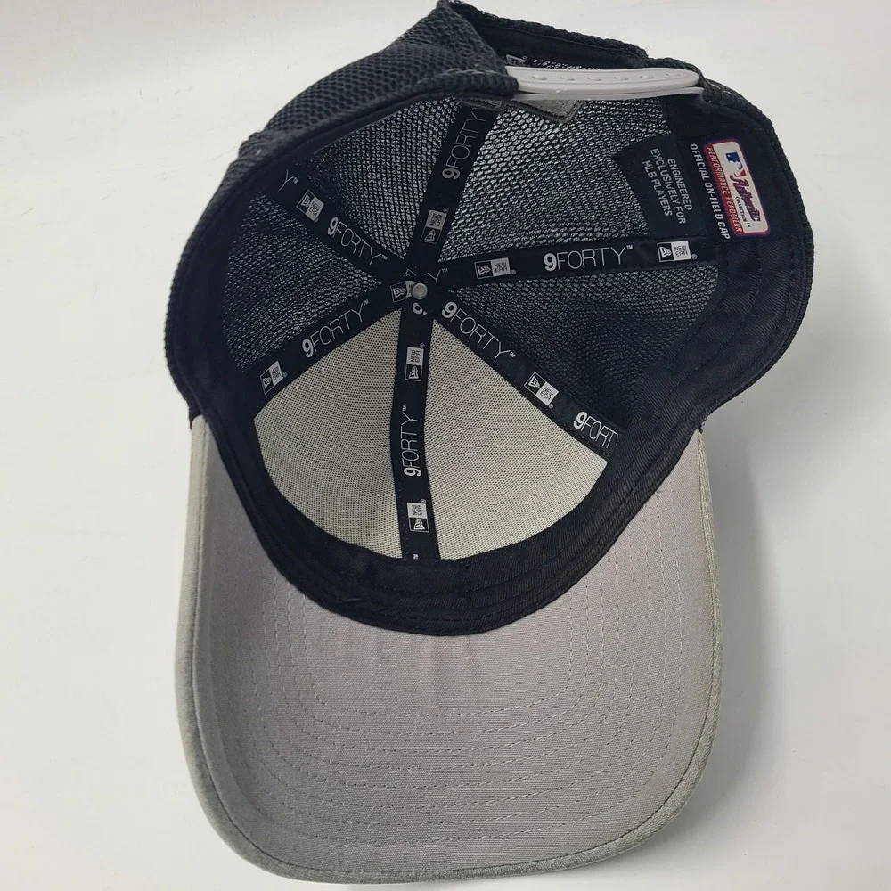 Houston Astros Hat Snapback New Era 9Forty Gray Black MLB 2017 Postseason Men‎